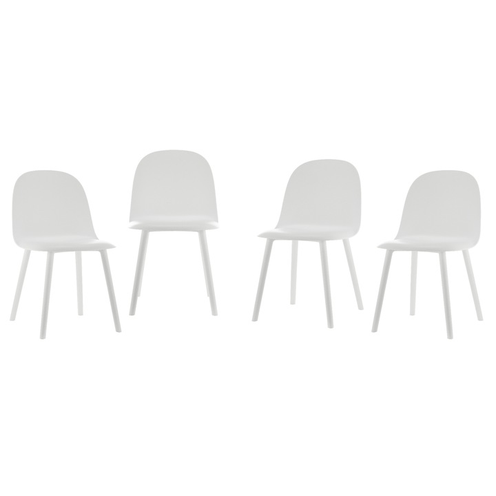 Kring Rio Szék, Beltéri/Kültéri, UV kezelt, Polipropilén (PP), 4 db, Fehér