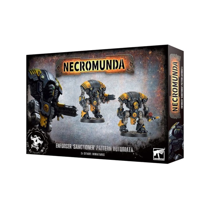 Enforcer Sanctioner Pattern Automata Necromunda figurakészlet, Games Workshop, 2 miniatűr, 32 mm-es skála