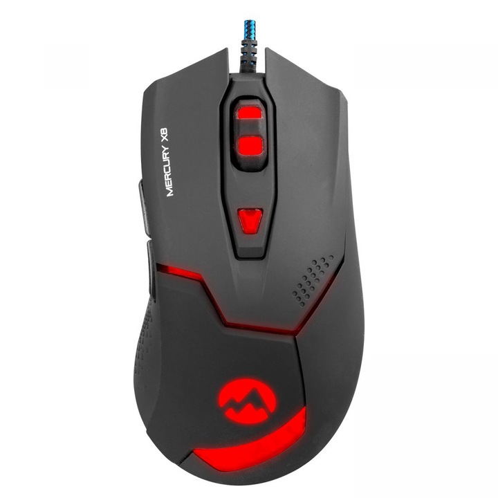 Everest Mercury X8 RGB Gaming Optical Mouse Black, 191305, Egér