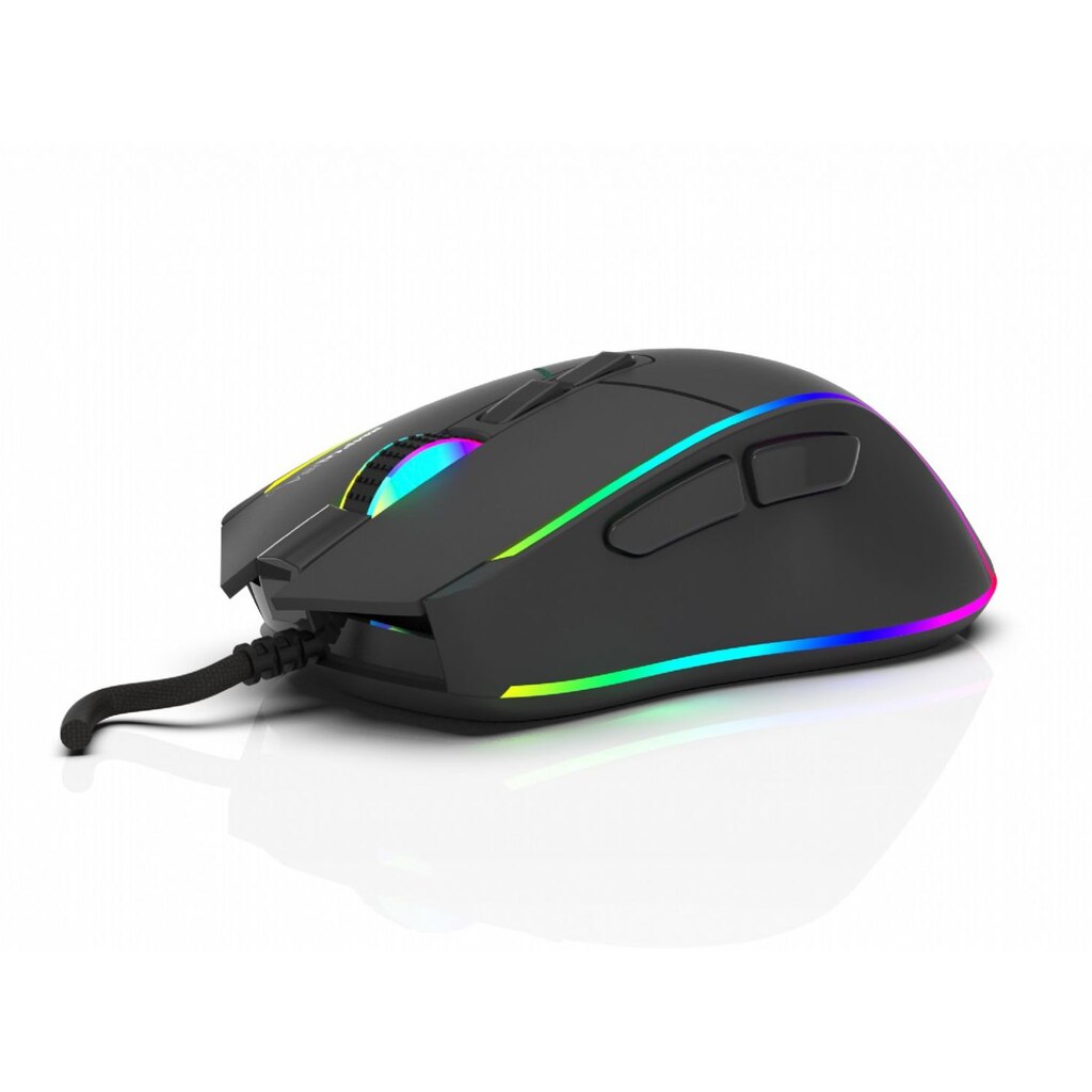 Inca IMG-GT14 PRO Mouse Gaming Ottico 3600 DPI, 7 Tasti, LED RGB, Cavo Intrecciato 1,5m