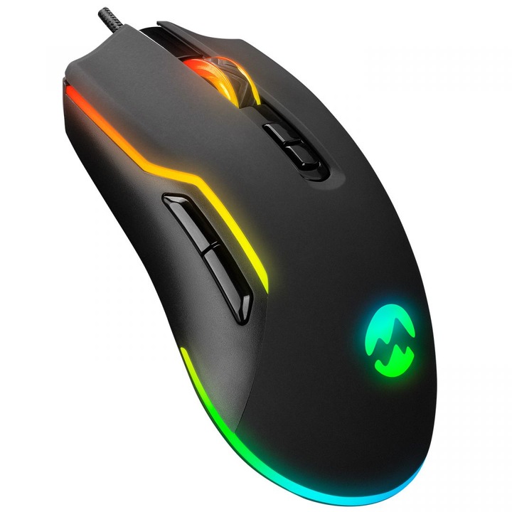 Everest SM-G14 DUSK fekete RGB Gamer Egér