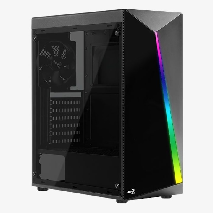 Carcasa MODECOM Volcano Space XL Full Tower, alb, dimensiuni mari, panouri din sticla, suport E-ATX