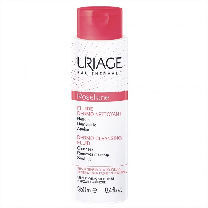 Fluid de curatare calmant pentru tenul cu roseata Uriage Roseliane, 250 ml