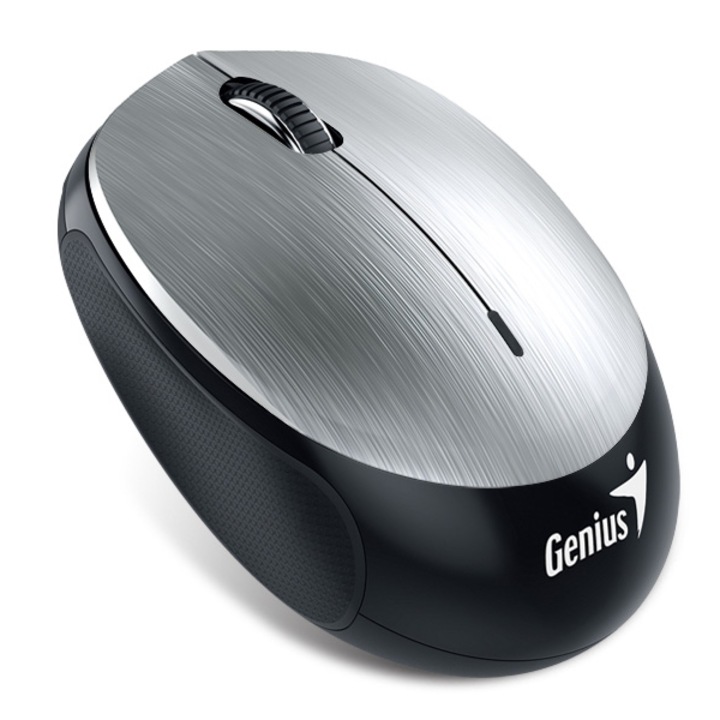 Bluetooth мишка, Genius, NX-9000BT, 1200 DPI, сребристо/черно
