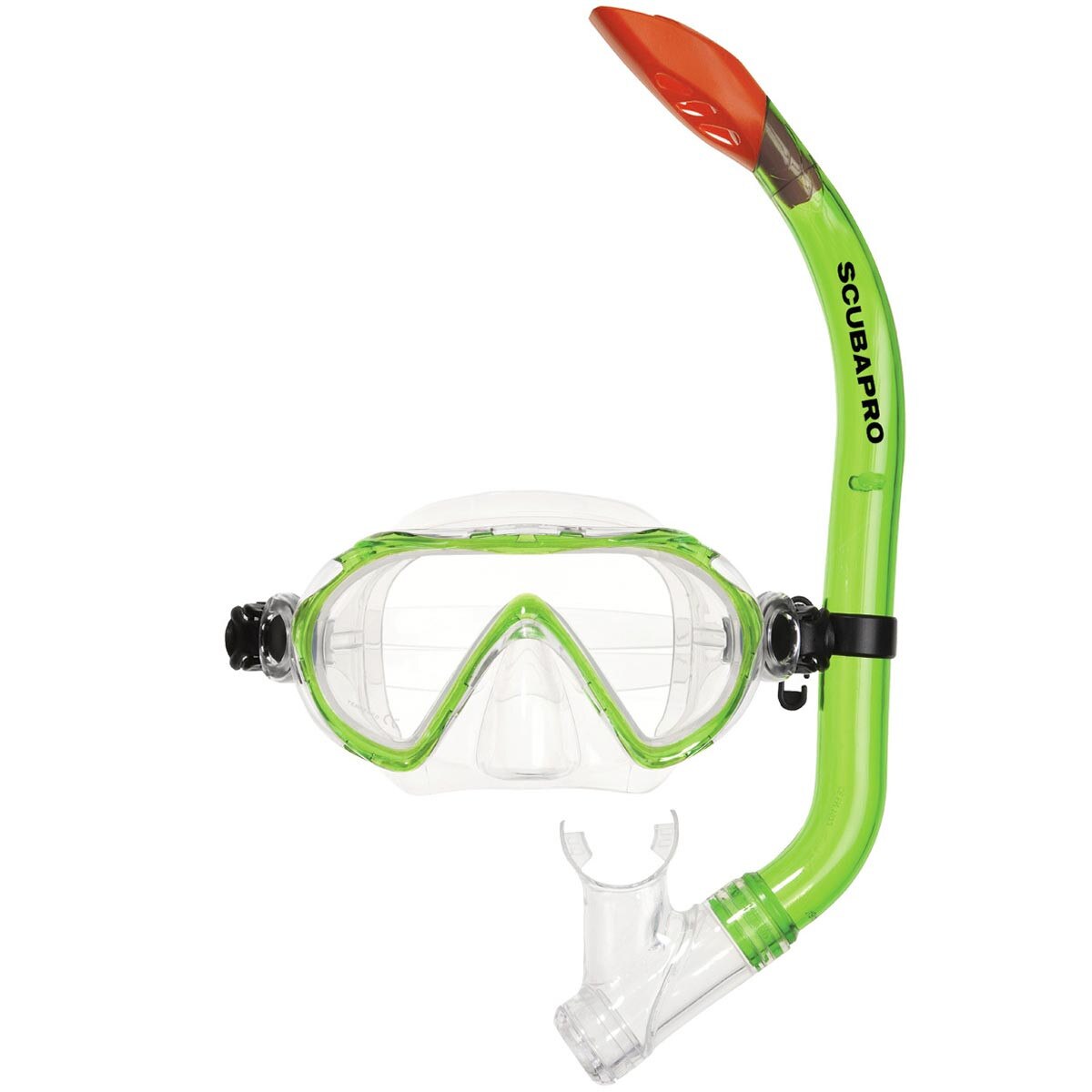 Set snorkeling Scubapro - SPIDER KID, Verde