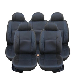 Set huse Scaune auto Universale Flexzon, Piele ecologica, Neagra MPV-5 15buc Set huse Scaune auto Universale Flexzon, Piele ecologica, Neagra MPV-5 15buc