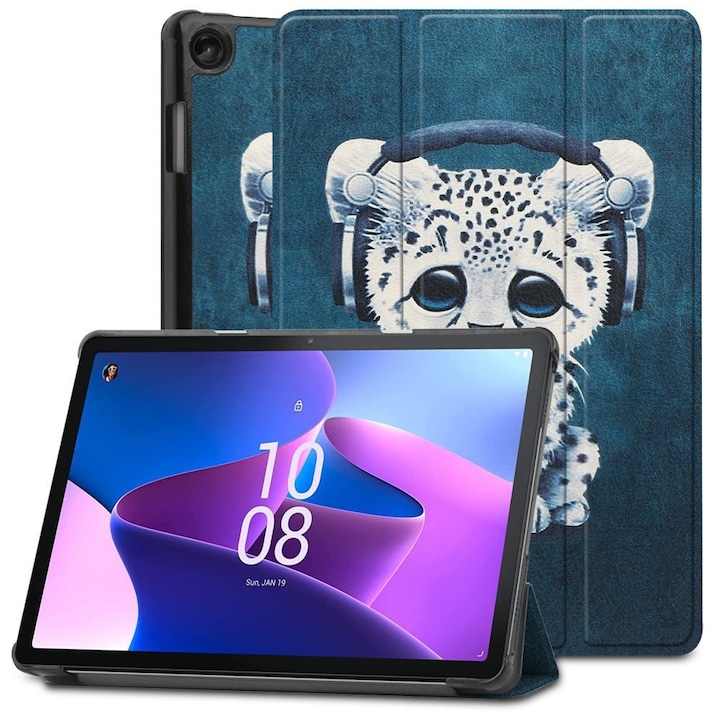 Калъф fixGuard Active Smart Cover за Lenovo Tab M10 10.1" 3rd Gen, TB328, Sad Cat