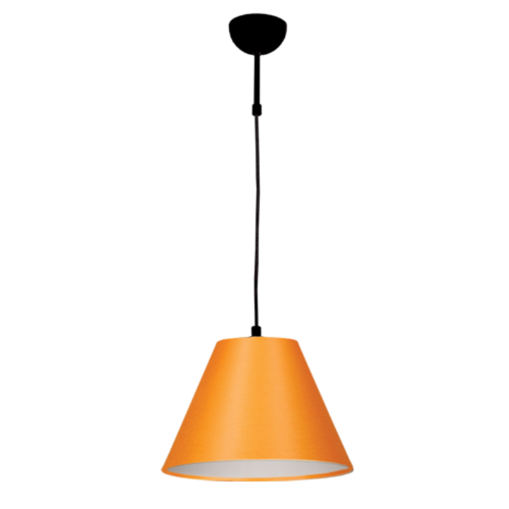 Пендел Lightstyle Туист, ø300, 1хЕ27, Черен/Оранж