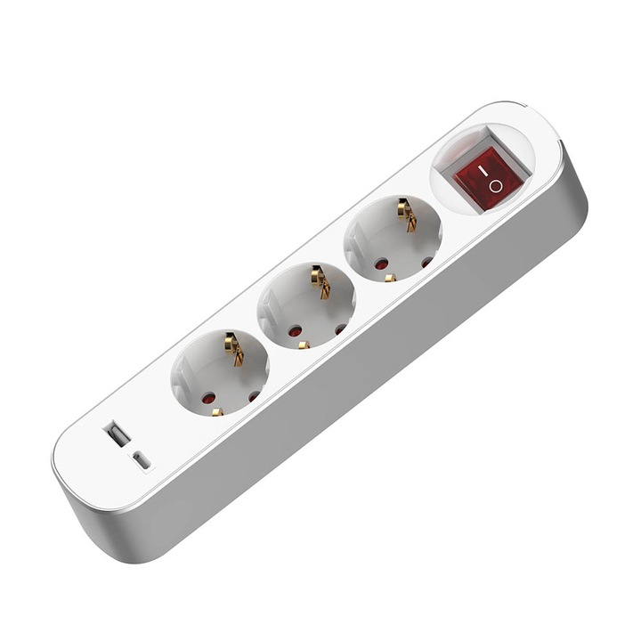 Разклонител с ключ, Muhler, Сив