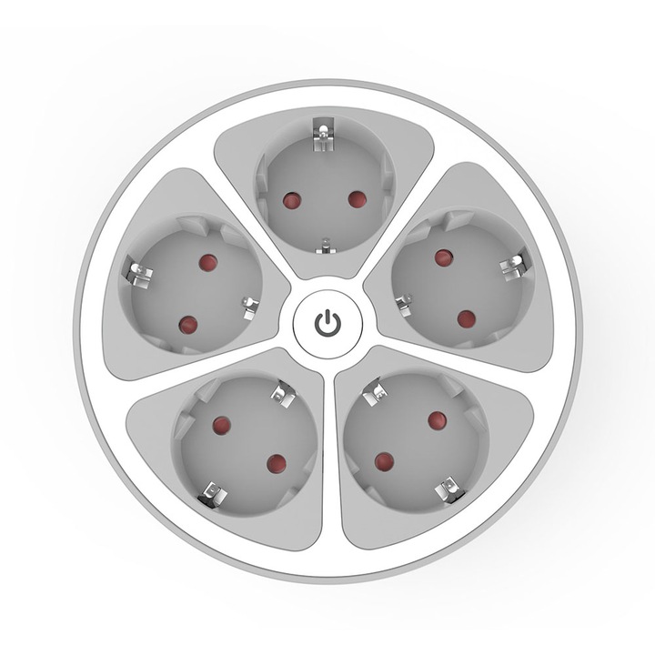 Разклонител кръг с ключ, Muhler, Сив