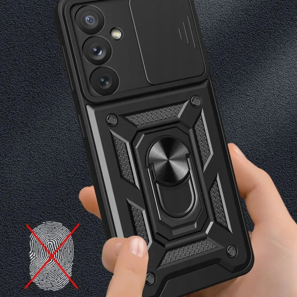 Husa Spate Tech Protect Camshield Pentru Samsung Galaxy A34 5G, Negru