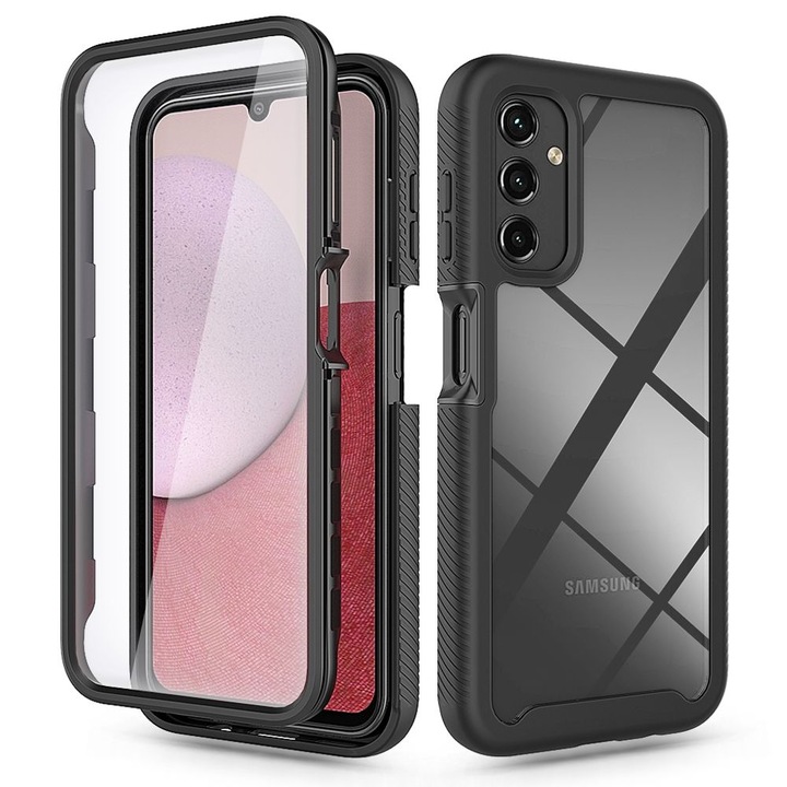 TECH-PROTECT Defense360 tok Samsung Galaxy A14 4G / 5G telefonhoz, fekete