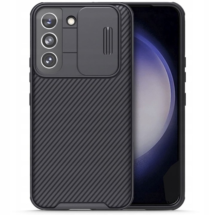 Защитен калъф, съвместим с Samsung Galaxy S23 S911, CamShield Pro, CN1343, черен