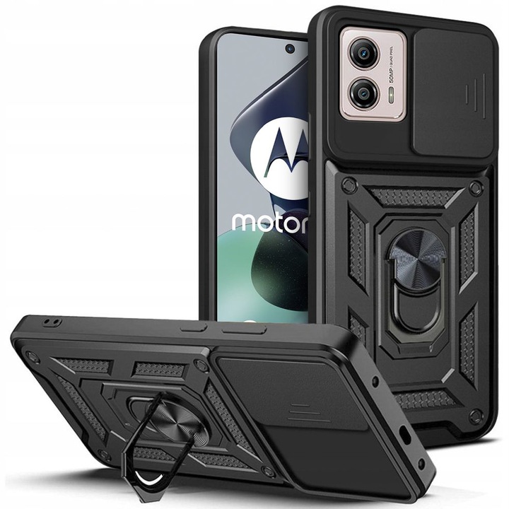 Кейс за Motorola Moto G53, Tech-Protect, CamShield Pro, черен