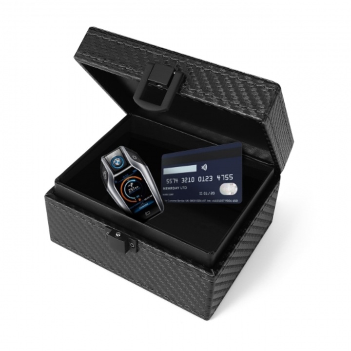 Tech-Protect V3 Keyless Rfid Signal Blocker Box Carbon jelblokkoló Faraday box fekete