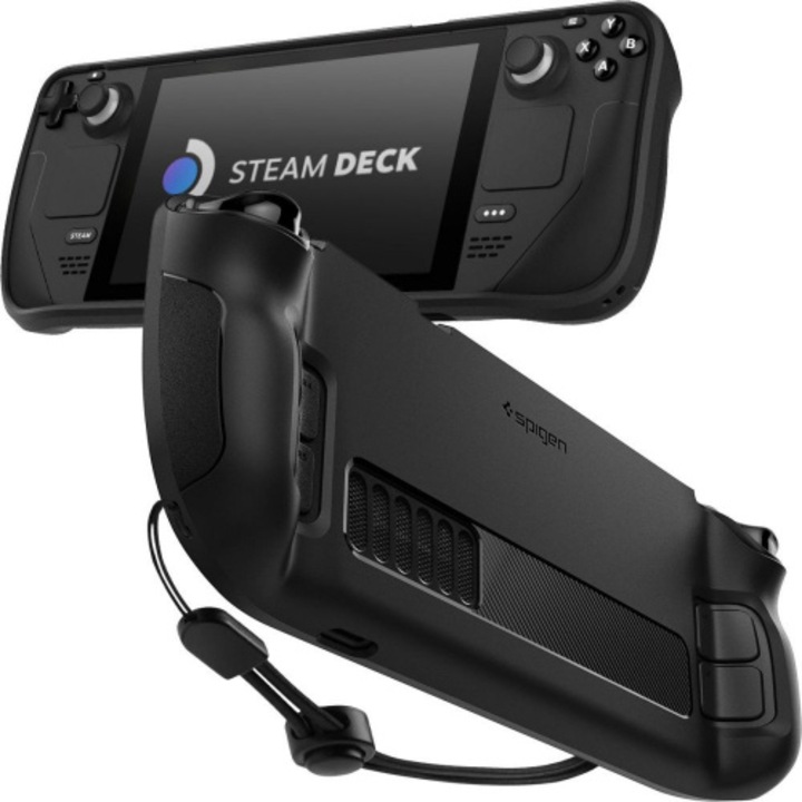 Spigen Rugged Armor Steam Deck Matte konzoltok fekete