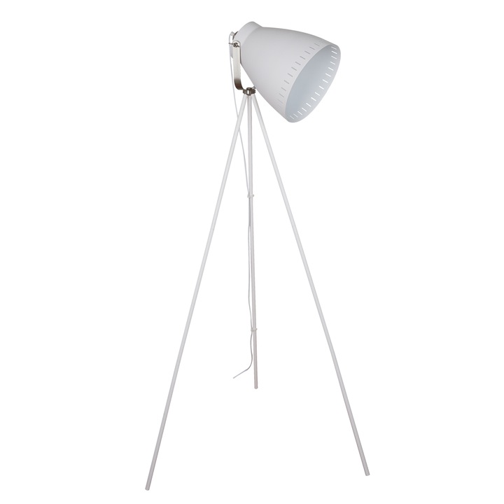 Lampadar, ItaLux, E27, 60W, Metal, 146 cm, Alb