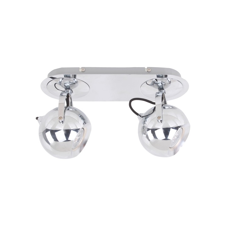 Spoturi, ItaLux, 2xGU10, Metal, Argintiu