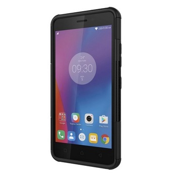 Husa Lenovo K6, Carcasa Protectie, Silicon si Plastic Dur, Kickstand, Culoare Negru Husa Lenovo K6, Carcasa Protectie, Silicon si Plastic Dur, Kickstand, Culoare Negru
