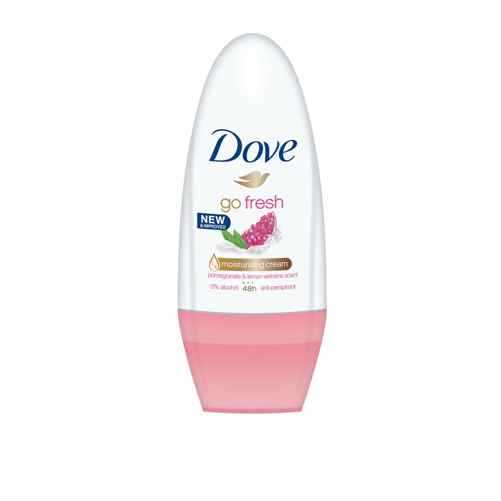 Deodorant antiperspirant roll-on Dove Go Fresh Pomegranate, 40 ml