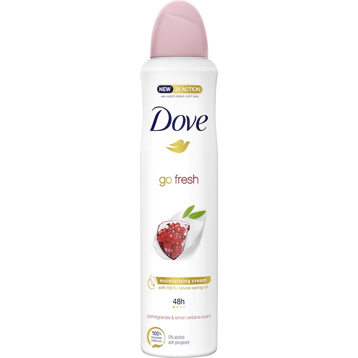 Дезодорант спрей против изпотяване Dove Pomegranate, 150 мл