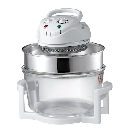 Cuptor cu convectie si halogen, 1200 W, 12L, alb