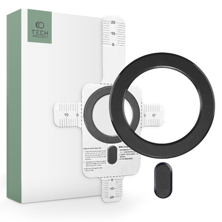 Tech-Protect Magmat mágneses gyúrú Magsafe töltéshez adapter fekete