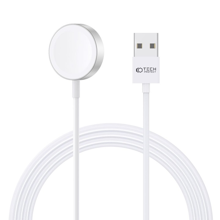 Tech-Protect Ultraboost Magnetic Charging Cable 120Cm Apple Watch töltő fehér