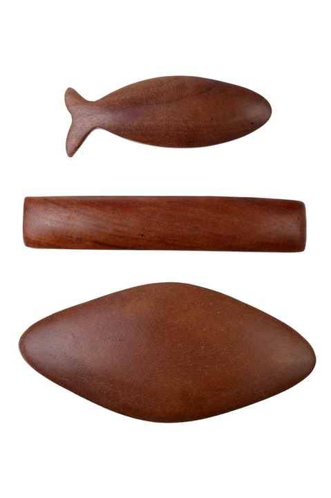 Комплект от 3 фиби за коса, Gloria Maris Handmade, 65677 Кафяв, 10,5 х 5 см