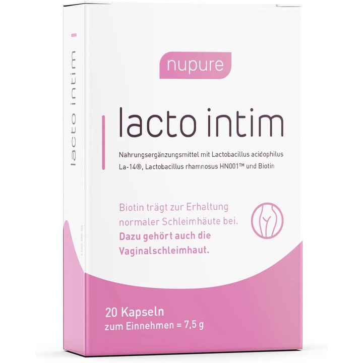Tablete pentru refacerea microbioteivaginala Nupure® Lacto Intim 20 Tabl