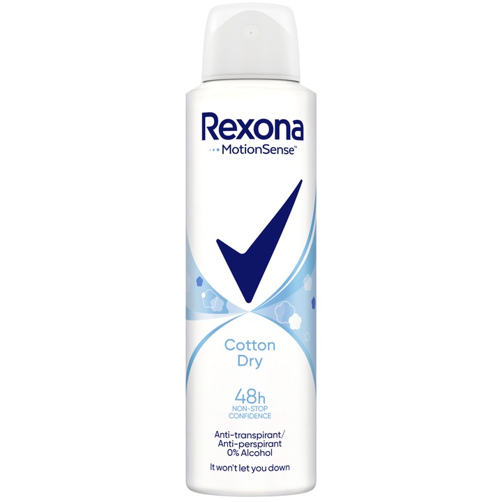 Deodorant antiperspirant spray Rexona Cotton, 150 ml
