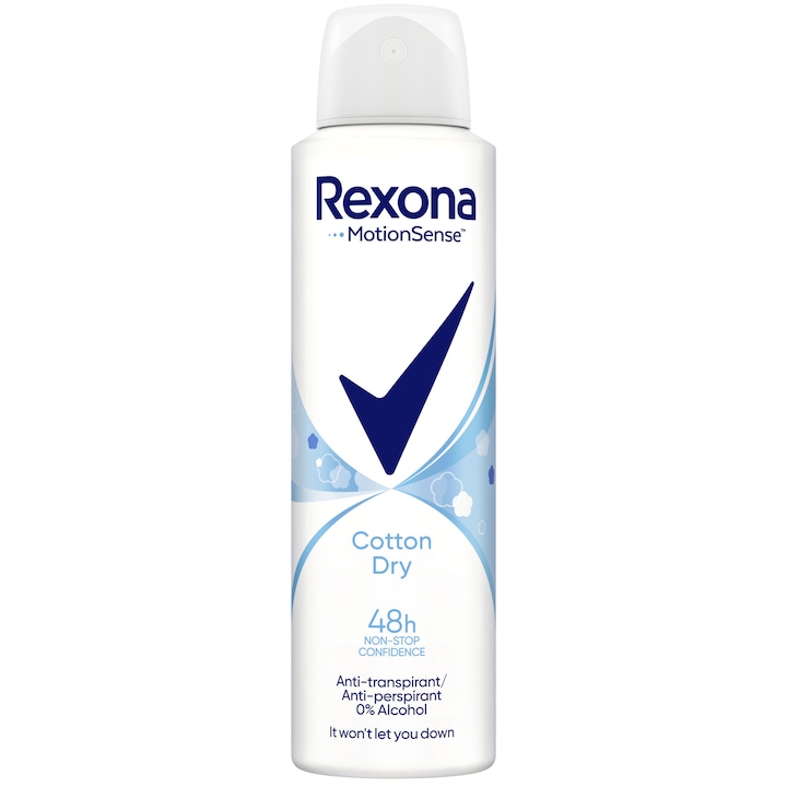 Дезодорант спрей против изпотяване Rexona Cotton, 150 мл