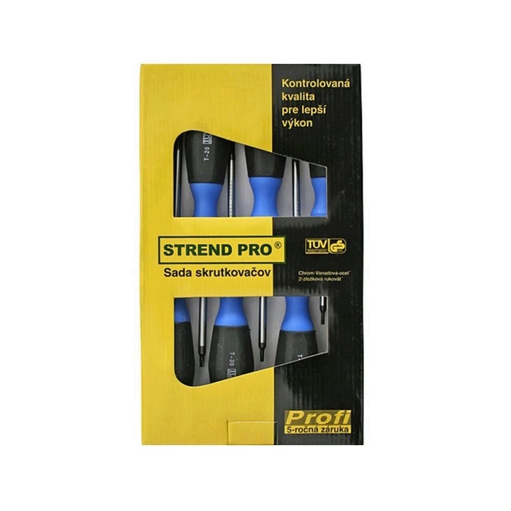 Set 6 surubelnite torx Strend Pro D9967-2, Crom Vanadium