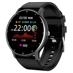 Ceas smartwatch pentru barbati TechONE™ ZL02, oxigen, ritm cardiac, pedometru, notificari, ip67, vibratii, multi sport, monitorizare somn, long stand by, negru