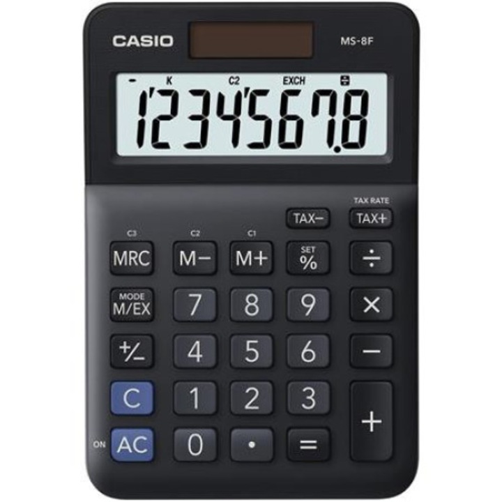 Calculator, Casio, 8 cifre, Negru