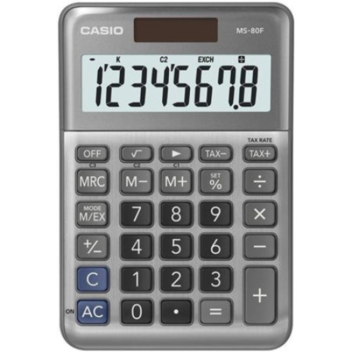 Calculator, CASIO "MS-80 F", Gri