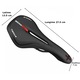 Sa pentru bicicleta cu gel MTB/Race, Twin Medicus 7.0, Wittkop, material rezistent la abraziune cu proprietati anti-alunecare, ventilata, negru, 27.5x13.5 cm