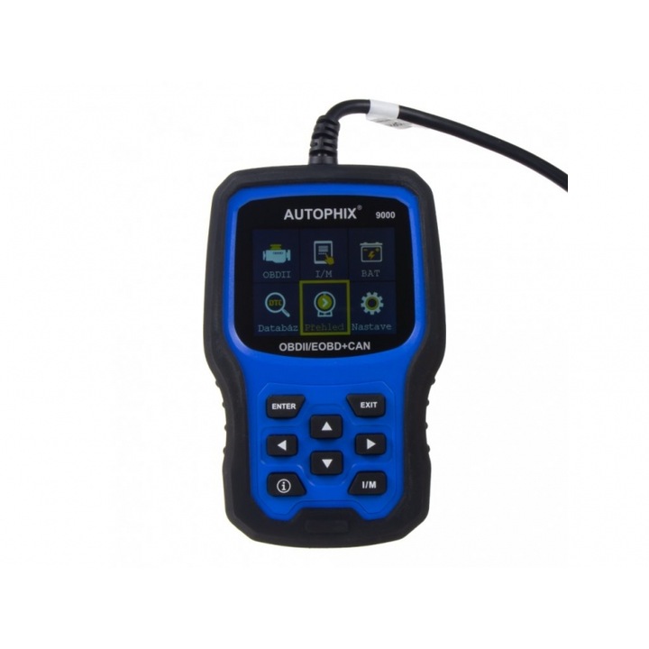 AUTOPHIX autó teszter, univerzális, OBD2 automatikus diagnosztikai szkenner, adatfolyam, érzékelő tesztelése, OBDII / EOBD + CAN, 9000