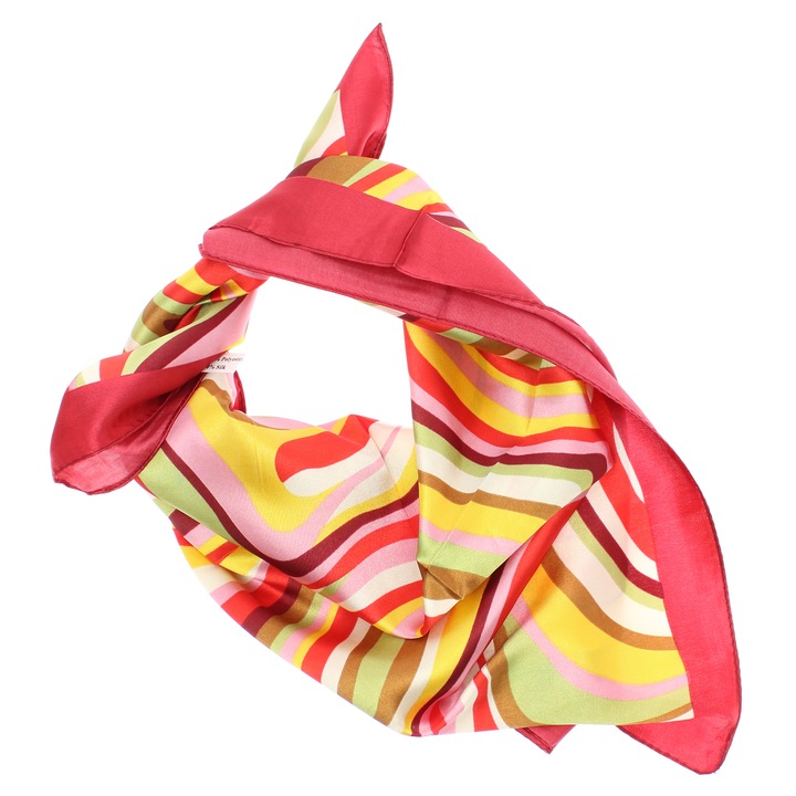 Batic dama, Buticcochet, dimensiune 60x60 cm, 60% poliester 40% matase, Rosu - ES2059