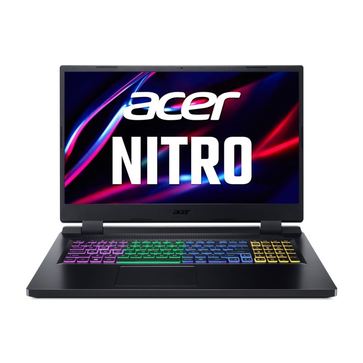 Laptop Acer Nitro 5 AN517-55, 17.3 inch 1920 x 1080, Intel Core i7-12650H 10 C / 16 T, 3.5 GHz - 4.7 GHz, 24 MB cache, 16 GB DDR5, 1 TB SSD, Nvidia GeForce RTX 4060, Free DOS