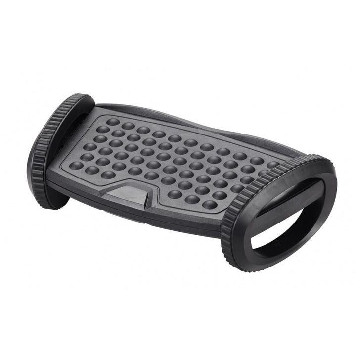 Ergonomikus állítható lábtartó (x1), 417x225x135mm, Q-connect - Fekete