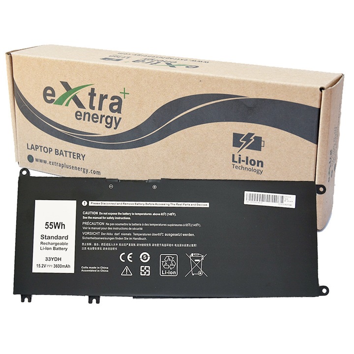 Baterie laptop eXtra Plus Energy compatibila cu Dell Inspiron 17 7000 7779 7773 7786 7778 15 7577 Latitude 3590 3580 3490 3380 G3 3579 3779 G5 5587 G7 7588 33YDH