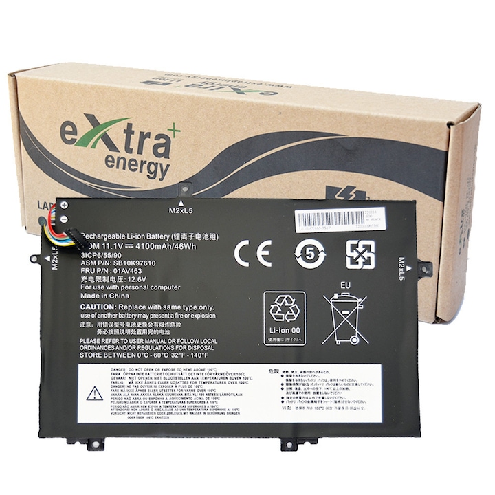 Baterie laptop eXtra Plus Energy compatibila cu Lenovo ThinkPad L480 L580 L17L3P5 SB10K97610 01AV463