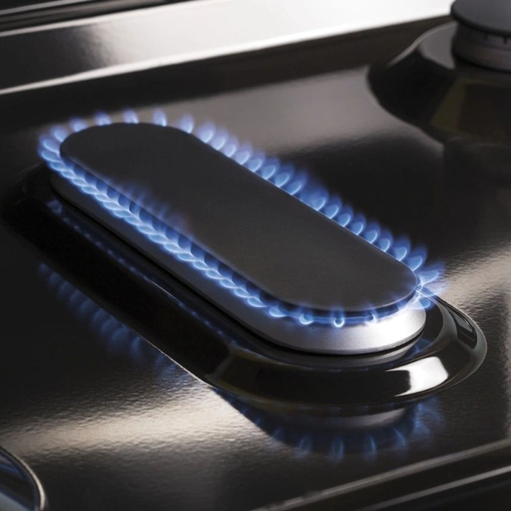 Aragaz pe gaz premium ILVE, Nostalgie, 90 cm, clasa A+, 4 arzatoare, 1 arzator Fish Pot, cuptor electric 97 litri, design vintage, timer, usa cuptor cu 3 straturi de sticla, gatire ECO, dezghetare, 15 functii de gatire multiple, gri mat/auriu