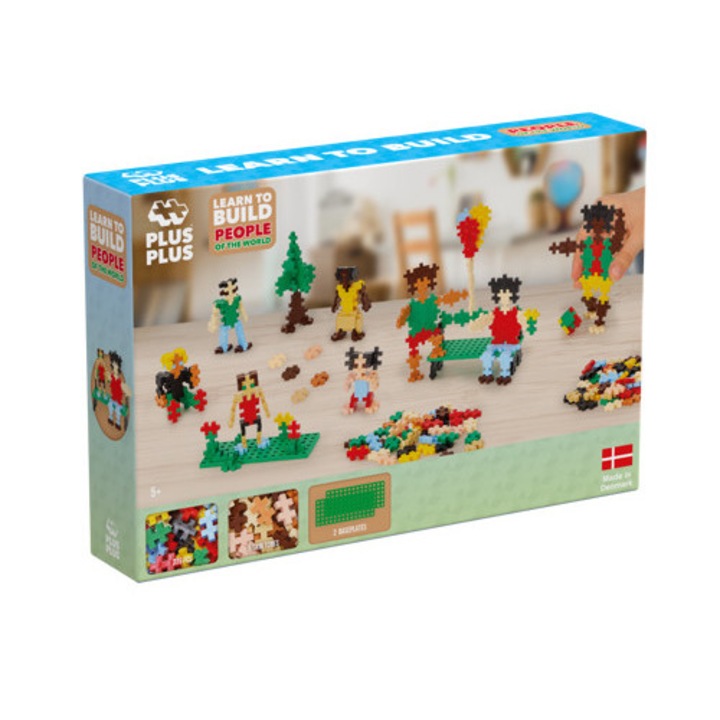 Пъзел Plus Plus, Научете се да създавате хората по света, 275 части, 3933
