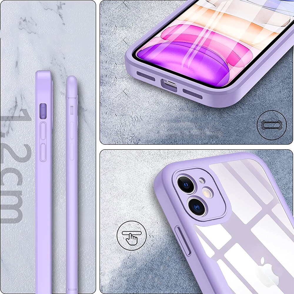 Калъф Ultimate Optim Protection 360° за Apple iPhone 11, хибридна ...
