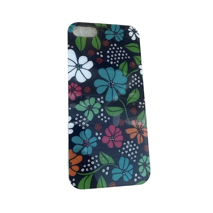 Szilikon iCover tok, virág, kompatibilis az iPhone 5/5S készülékkel