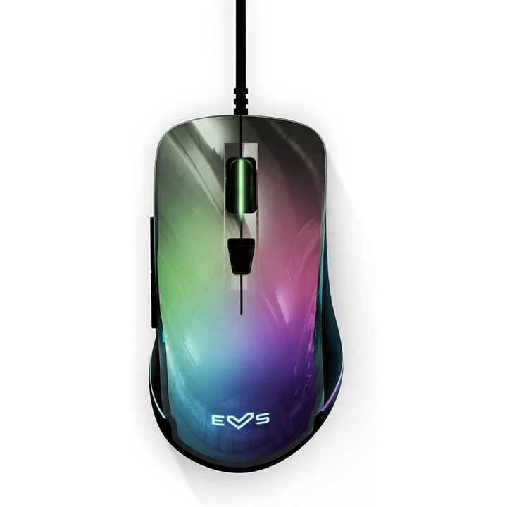 Energy Sistem ESG M3 Neon 60 IPS, 200 ~ 7200 DPI, USB 2.0 fekete gamer egér
