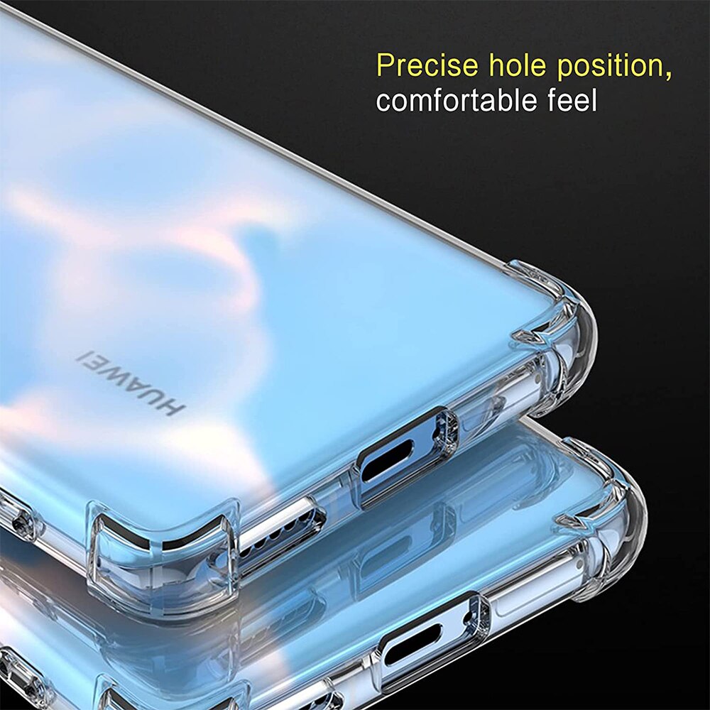Husa pentru Telefon, compatibila cu Huawei P50 Pro, Protectie antisoc, Silicon Ultra Slim High Tech, Crystal Clear