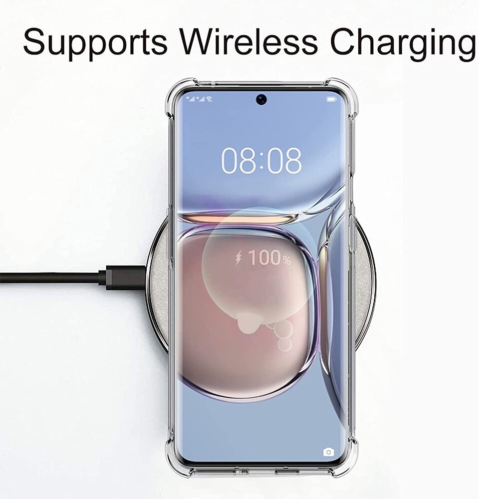 Husa pentru Telefon, compatibila cu Huawei P50 Pro, Protectie antisoc, Silicon Ultra Slim High Tech, Crystal Clear